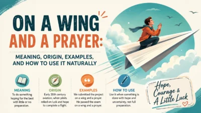 On a Wing and a Prayer: Meaning, Origin, Examples, and How to Use It Naturally