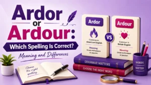 Ardor or Ardour: Which Spelling Is Correct? Meaning and Differences