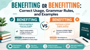 Benefiting or Benefitting: Correct Usage, Grammar Rules, and Examples
