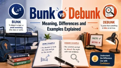 Bunk vs Debunk: Meaning, Differences and Examples Explained