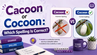 Cacoon or Cocoon: Which Spelling Is Correct?