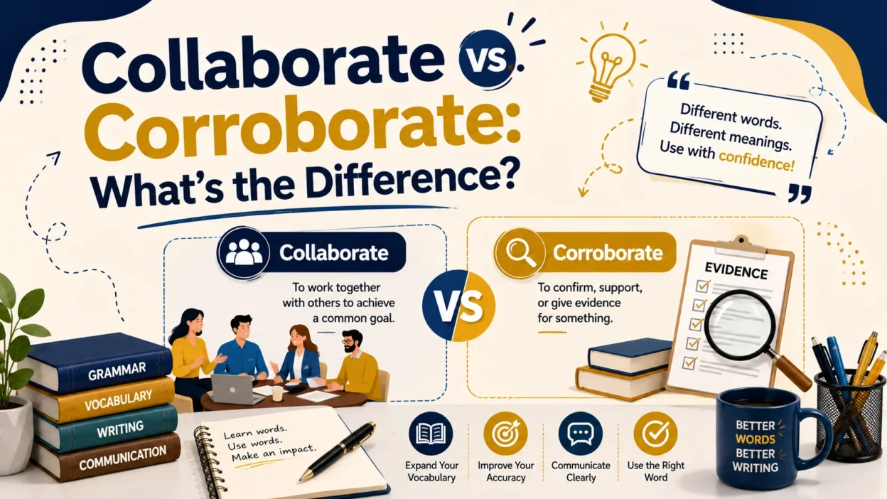 Collaborate vs. Corroborate: What's the Difference?