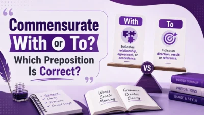 Commensurate With or To? Which Preposition Is Correct?