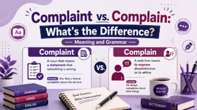 Complaint vs. Complain: What's the Difference? Meaning and Grammar