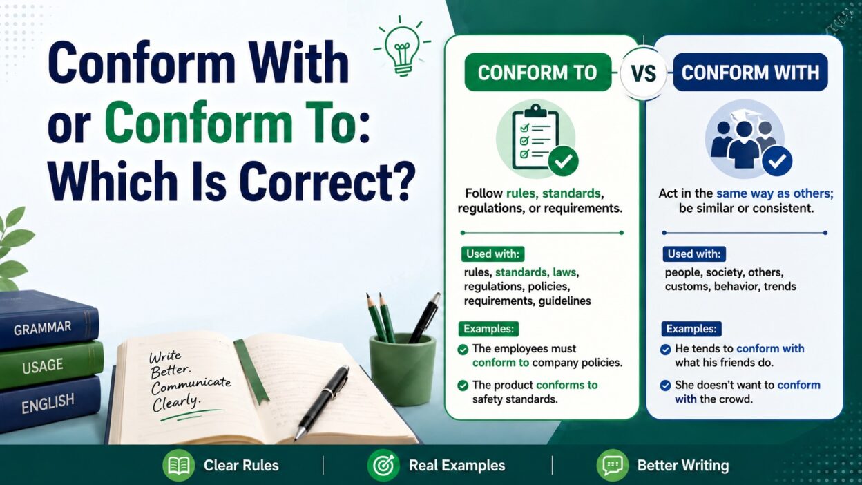 Conform With or Conform To: Which Is Correct?
