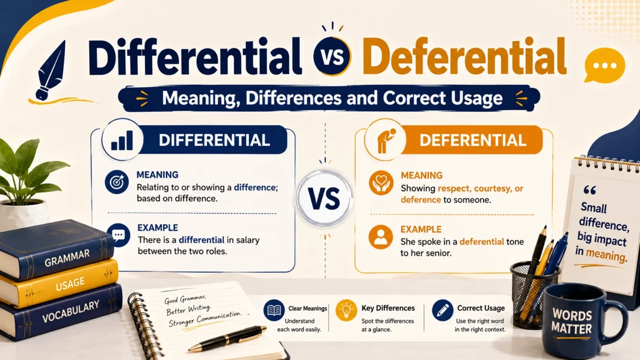 Differential vs Deferential: Meaning, Differences and Correct Usage