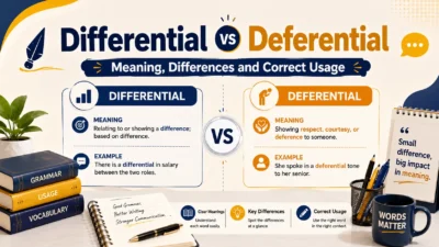 Differential vs Deferential: Meaning, Differences and Correct Usage