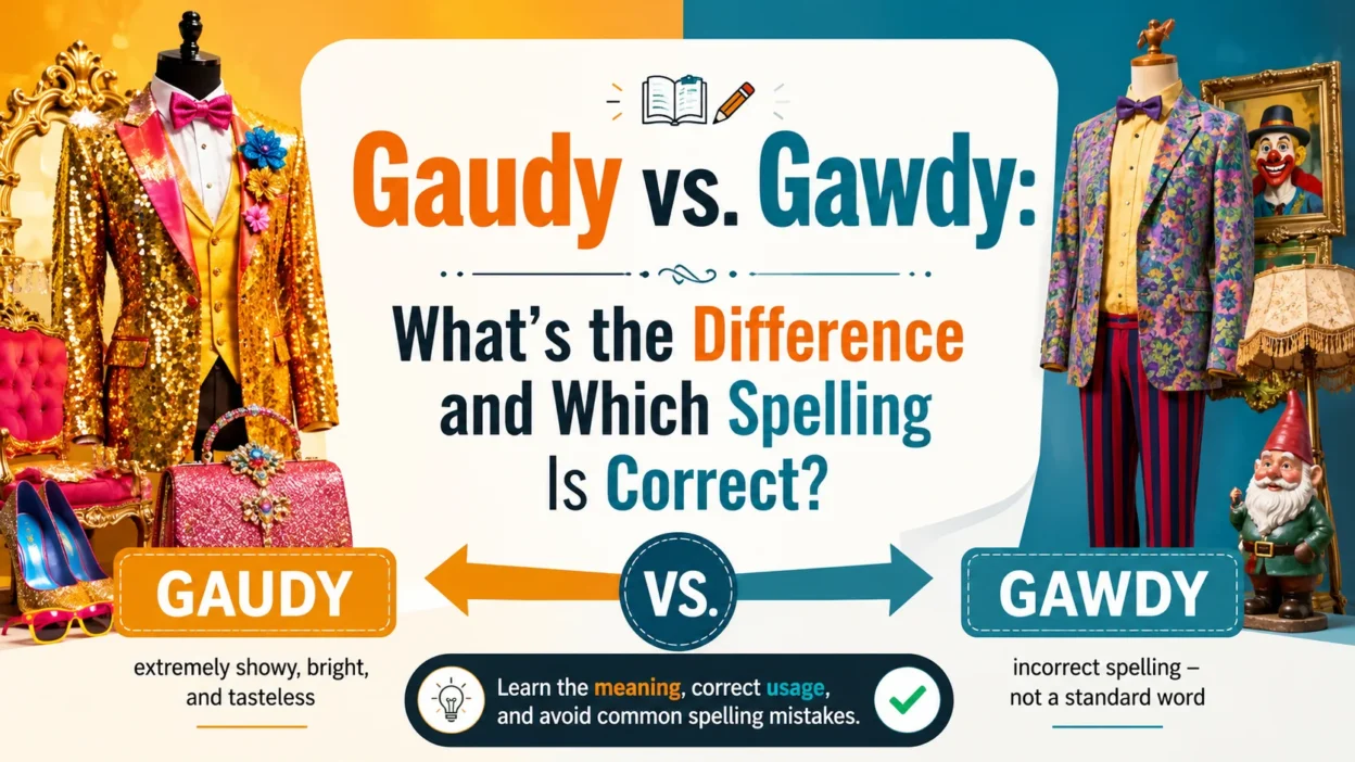 Gaudy vs. Gawdy: What's the Difference and Which Spelling Is Correct?