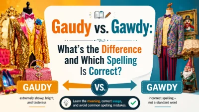 Gaudy vs. Gawdy: What's the Difference and Which Spelling Is Correct?