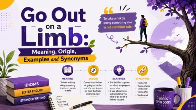Go Out on a Limb: Meaning, Origin, Examples and Synonyms
