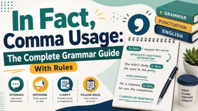 In Fact Comma Usage: The Complete Grammar Guide With Rules
