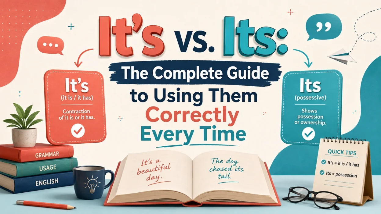It's vs. Its: The Complete Guide to Using Them Correctly Every Time