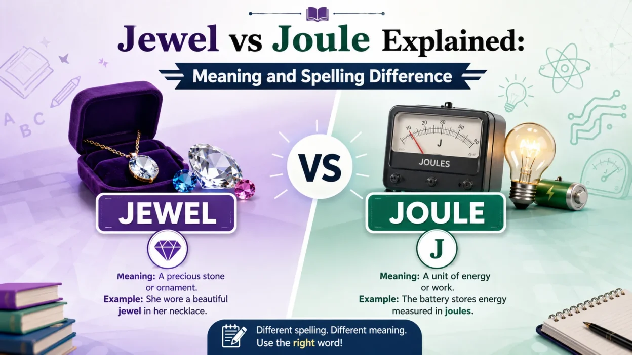 Jewel vs Joule Explained: Meaning and Spelling Difference
