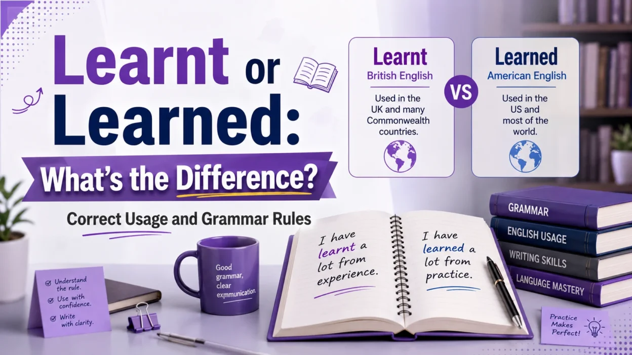 Learnt or Learned: What's the Difference? Correct Usage and Grammar Rules