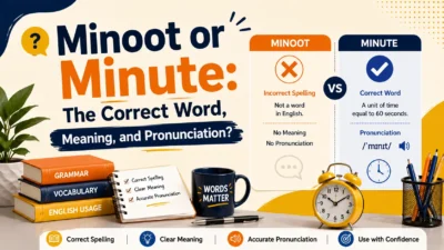 Minoot or Minute: The Correct Word, Meaning, and Pronunciation?