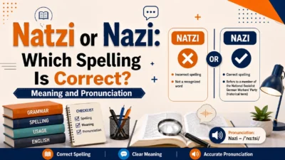 Natzi or Nazi: Which Spelling Is Correct? Meaning and Pronunciation