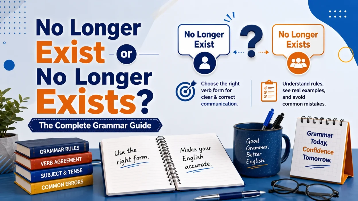 No Longer Exist or No Longer Exists? The Complete Grammar Guide