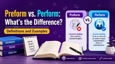 Preform vs. Perform: What's the Difference? Definitions and Examples