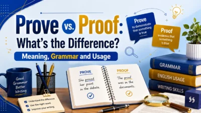 Prove vs. Proof: What's the Difference? Meaning, Grammar and Usage