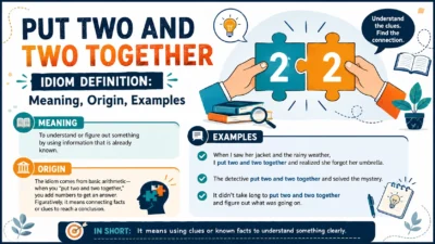 Put Two and Two Together Idiom Definition: Meaning, Origin, Examples