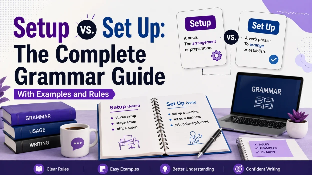 Setup vs. Set Up: The Complete Grammar Guide With Examples and Rules
