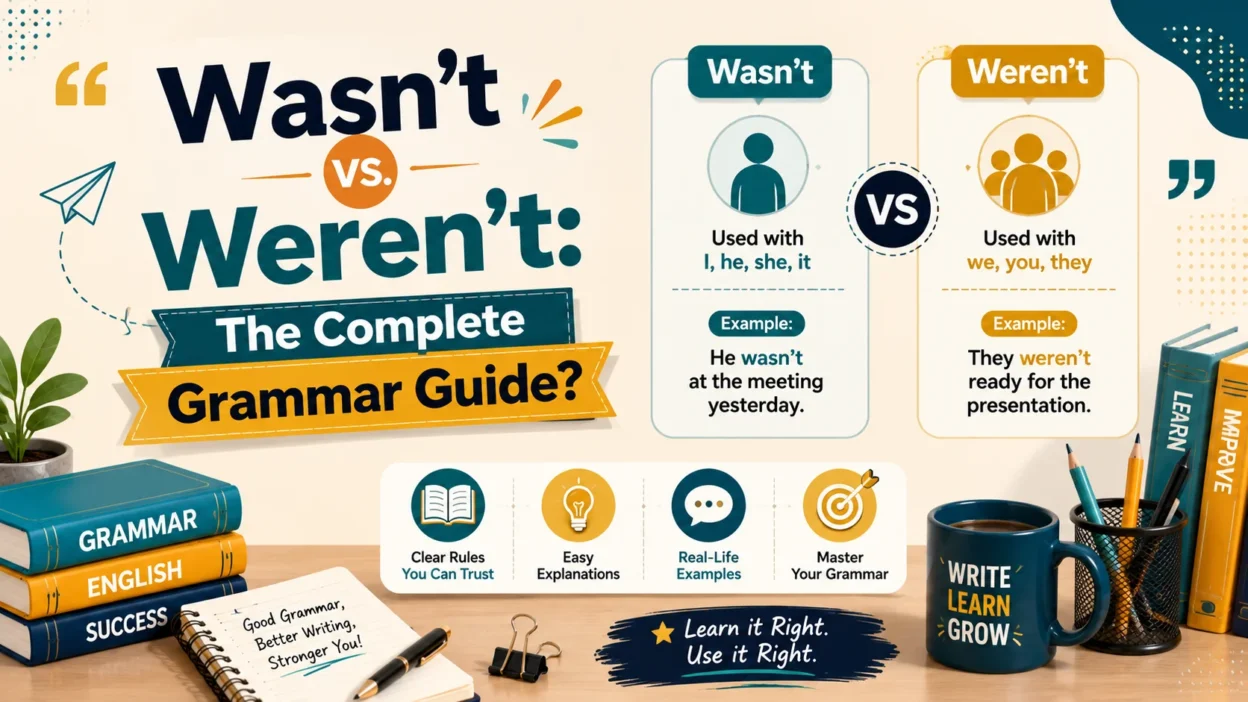 Wasn't vs. Weren't: The Complete Grammar Guide?