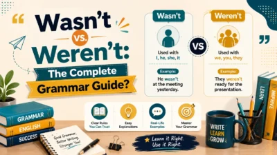 Wasn't vs. Weren't: The Complete Grammar Guide?