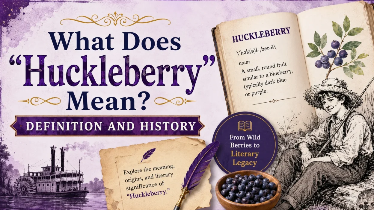 What Does "Huckleberry" Mean