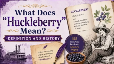 What Does "Huckleberry" Mean