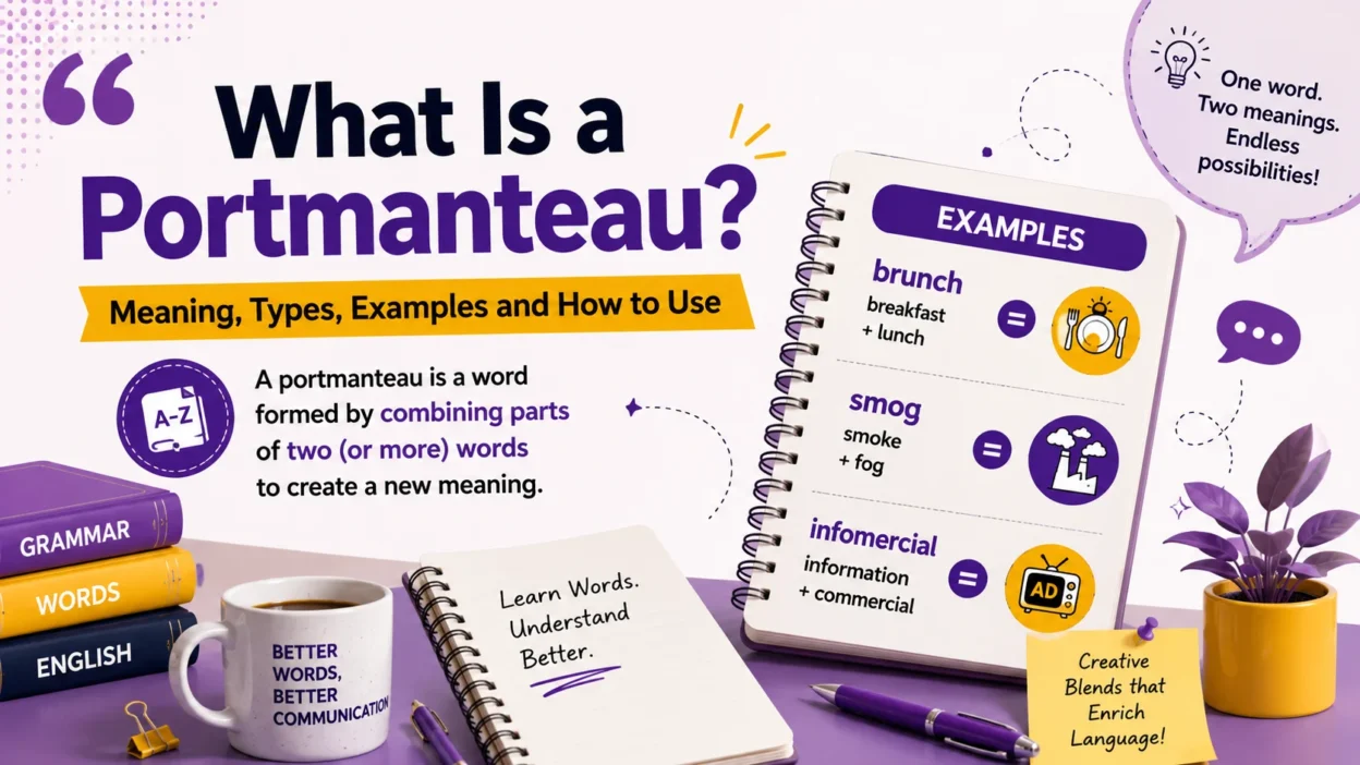What Is a Portmanteau? Meaning, Types, Examples and How to Use