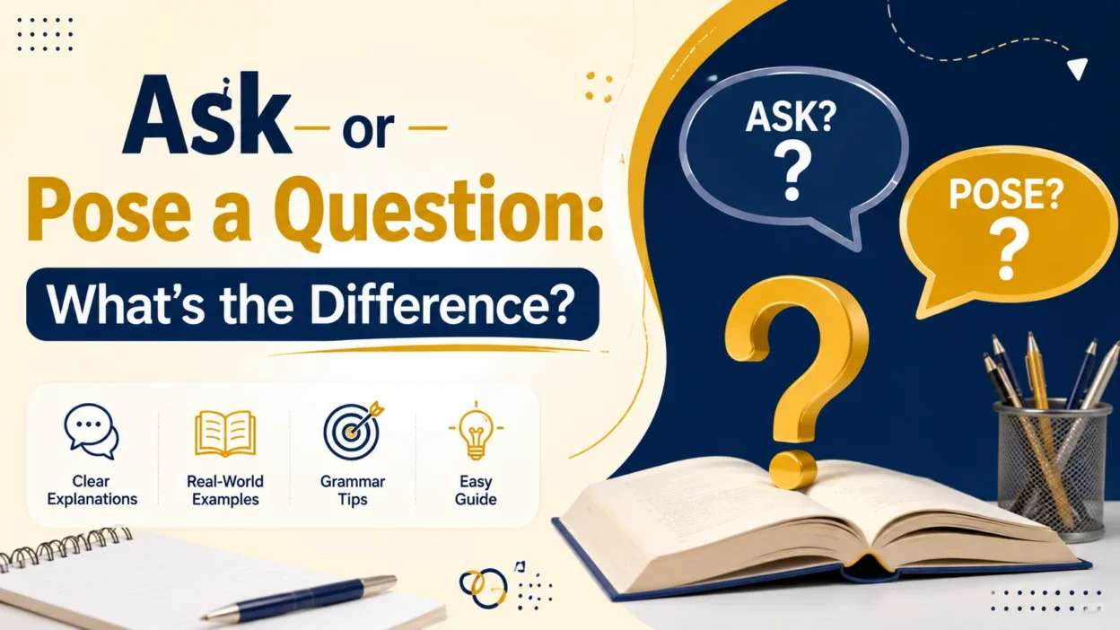 Ask or Pose a Question: What’s the Difference?