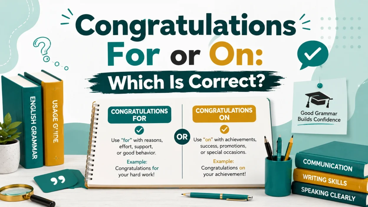 Congratulations For or Congratulations On: Which Is Correct?
