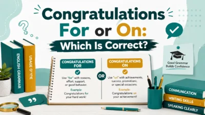 Congratulations For or Congratulations On: Which Is Correct?