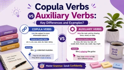 Copula Verbs vs Auxiliary Verbs: Key Differences and Examples?