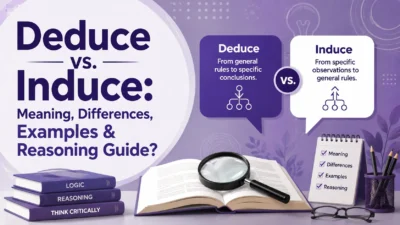 Deduce vs. Induce: Meaning, Differences, Examples & Reasoning Guide?