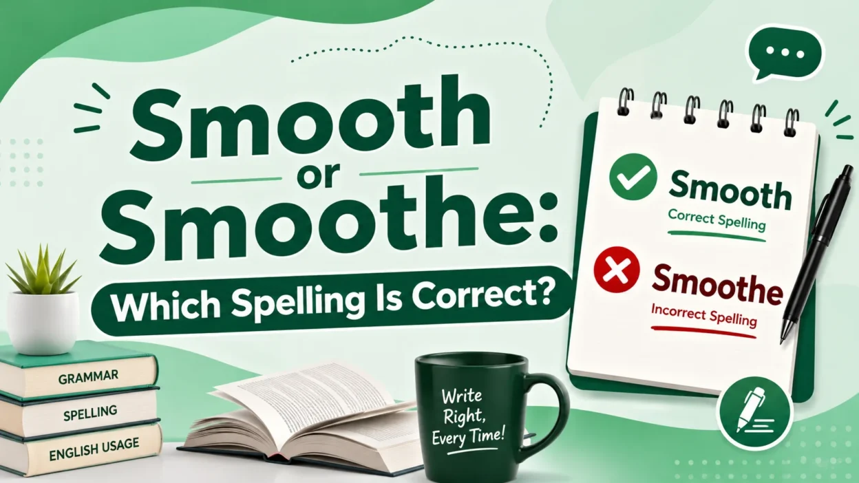Smooth or Smoothe: Which Spelling Is Correct?