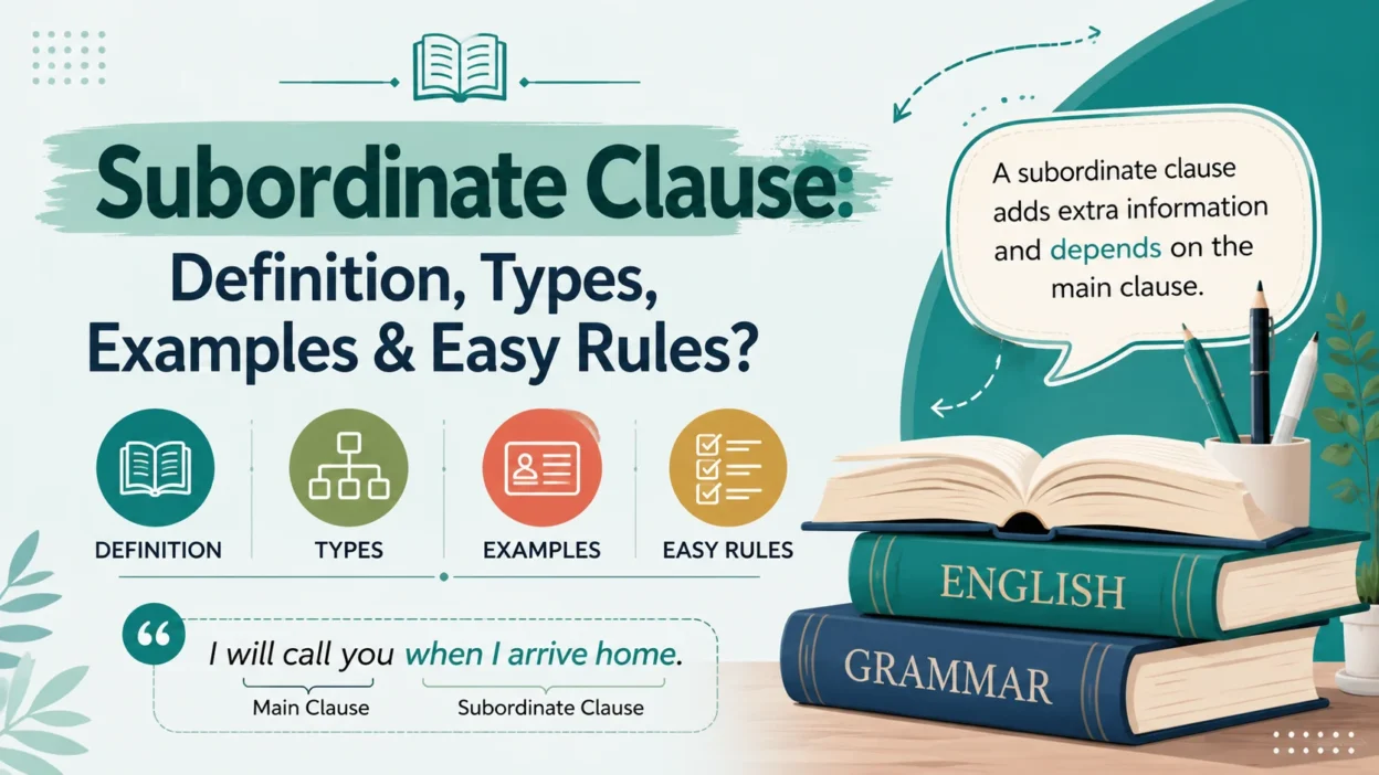 Subordinate Clause: Definition, Types, Examples & Easy Rules?