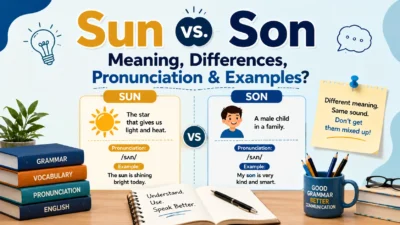 Sun vs. Son: Meaning, Differences, Pronunciation & Examples?
