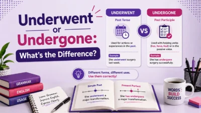 Underwent or Undergone: What's the Difference?