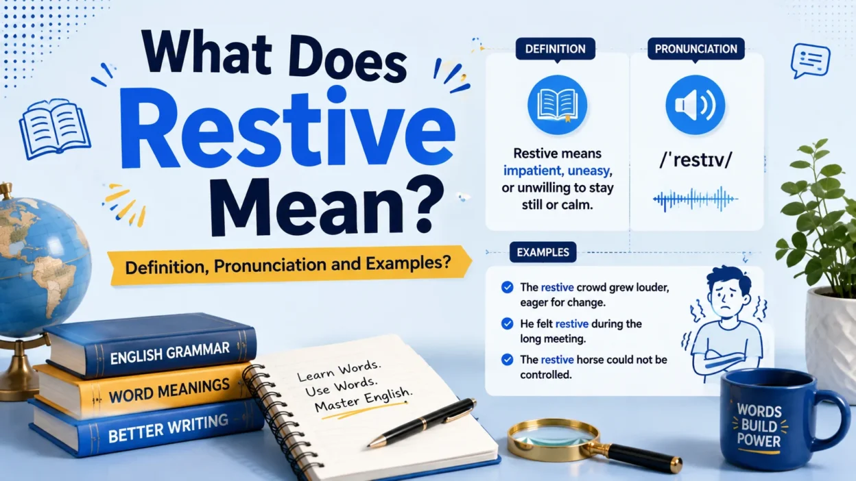 What Does Restive Mean? Definition, and Exmaples?